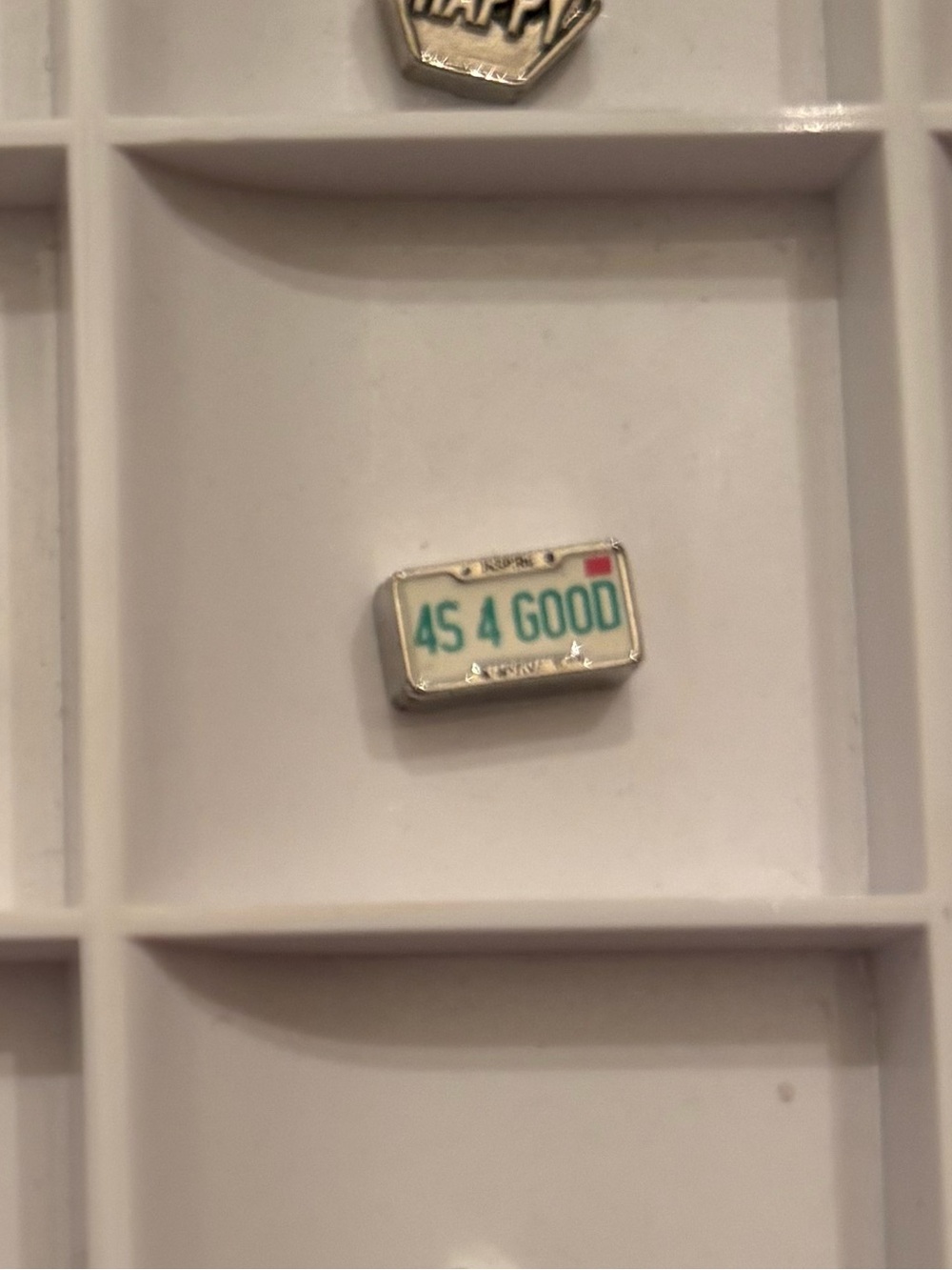 Origami Owl 4s 4 Good license plate charm